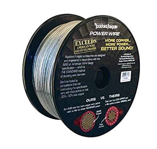 Rockford Fosgate RFW1B-51 - 51-Feet Wire, Black Rockford Fosgate RFW1B-51 - 51-Feet Wire, Black